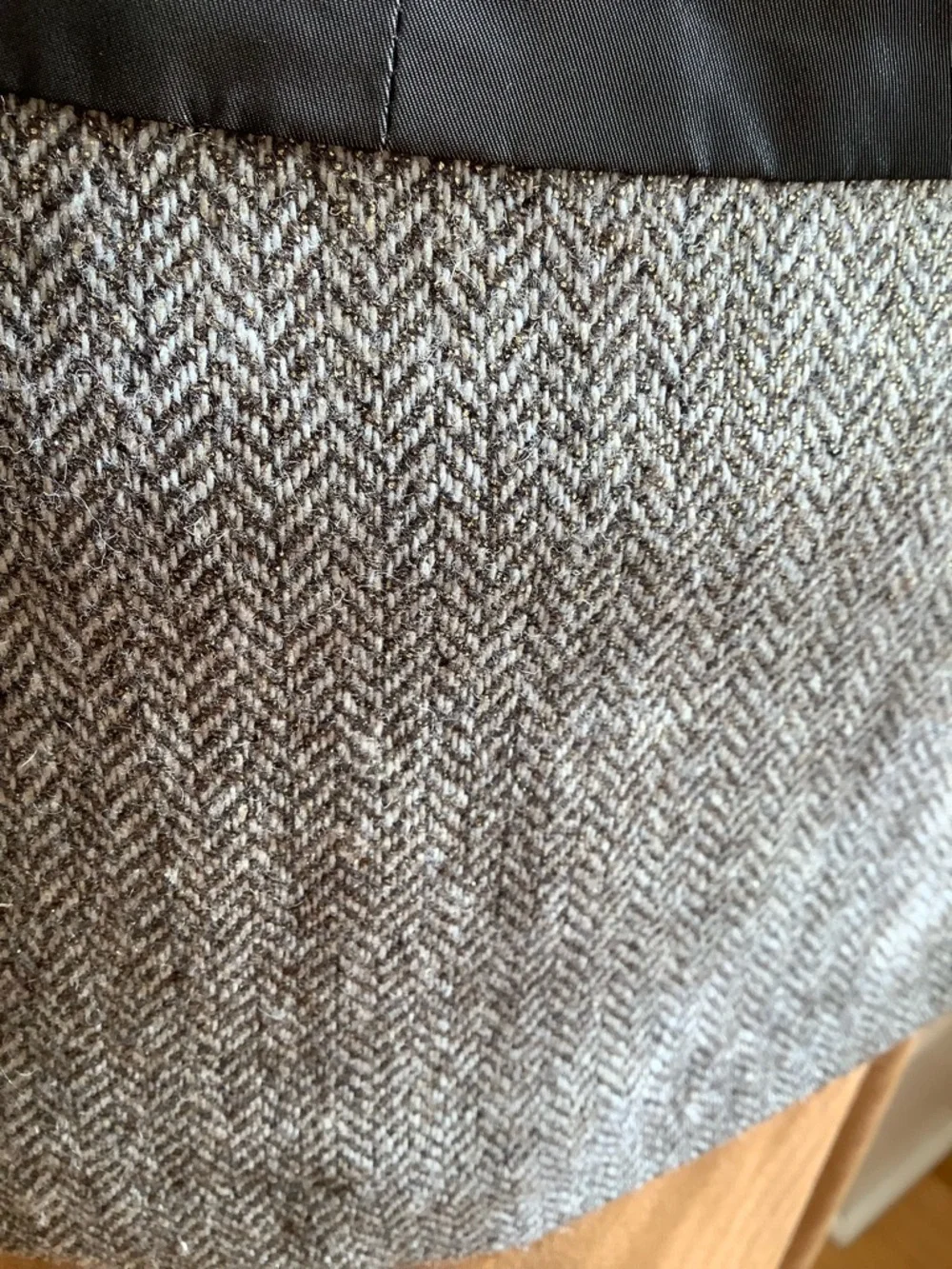 KAPALUA Brown Wool Tweed Cinch Waist Unlined Jacket Size 12 - Picture 10 of 15
